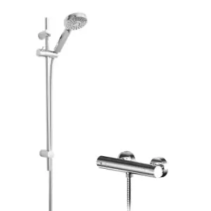 Image of Hudson Reed Round Bar Valve & Kit Chrome