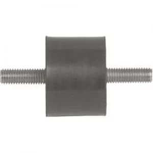 Image of PB Fastener 100052 Threaded Buffer Outer outer thread Black