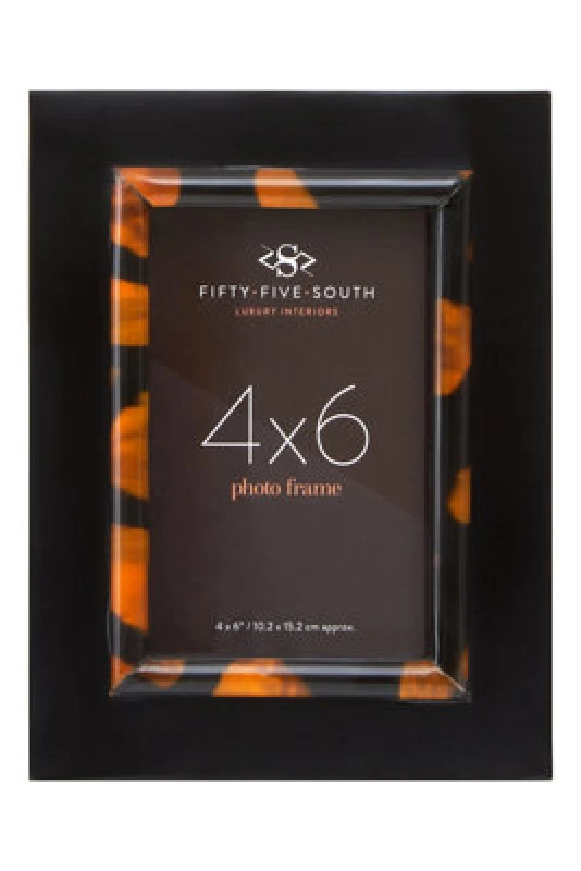 Image of Orsina Roma 4 X 6" Tortoise Shell Photo Frame