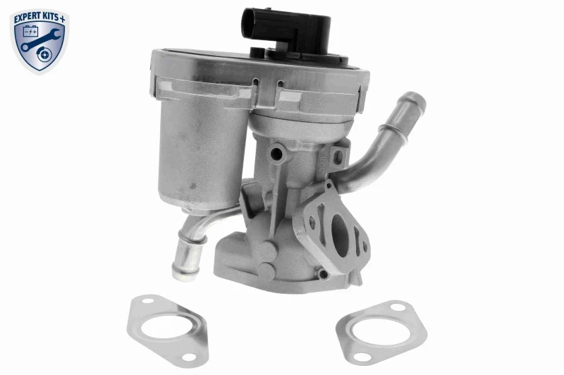 Image of VEMO V25-63-0016 EGR valve Solenoid Valve, Control Unit/Software must be trained/updated, Electric, with pipe socket, EXPERT KITS + EGR Valve (1145)