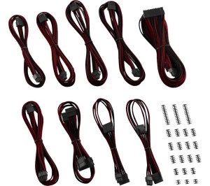 Image of CABLEMOD Classic ModMesh RT-Series ASUS ROG/Seasonic Cable Kit - Black & Red, Black