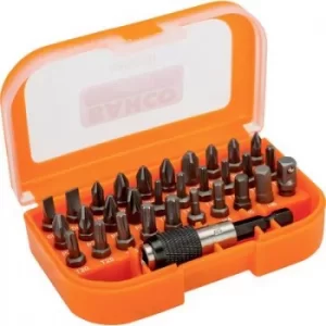 Image of Bahco 59/S31B Bit set 31 Piece Slot, Phillips, Pozidriv, Allen, Torx E