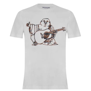 True Religion Tiger Buddha T Shirt - White