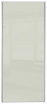 Image of Sliding Wardrobe Door W914mm Soft White Glass.