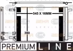 Image of Condenser Air Conditioning 8FC351343-111 by BEHR