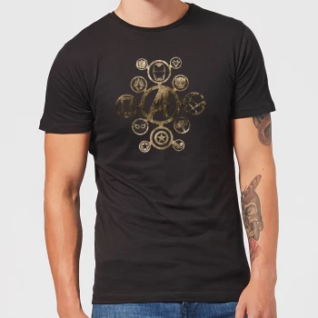 Image of Marvel Avengers Infinity War Icon T-Shirt - Black - 3XL - Black