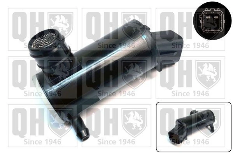 Image of QUINTON HAZELL Windscreen washer pump QUINTON HAZELL QWP088