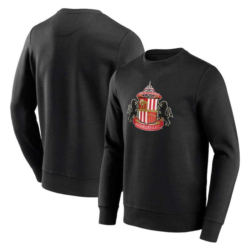 Image of Team Essential Logo Crew Sweater Mens - Black S