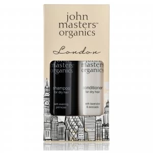 image of John Masters Organics London Kit for Dry Hair Shampoo and Conditioner 236ml