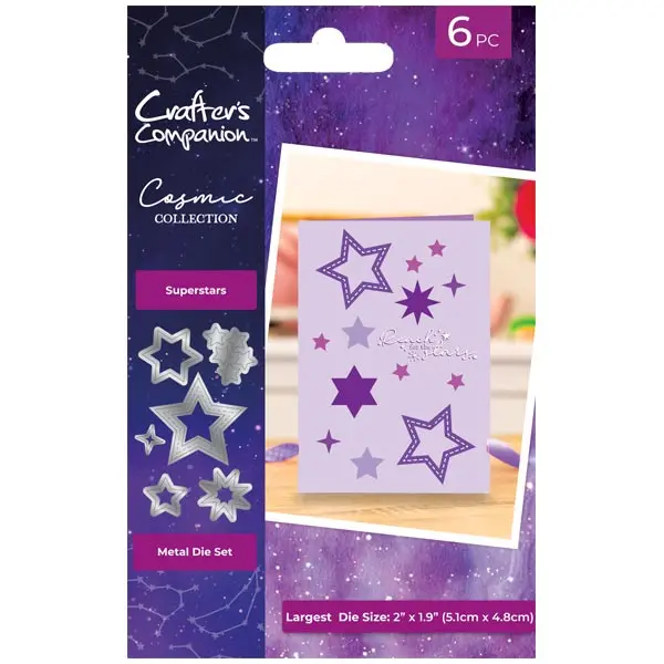 Image of Crafter's Companion Die Set Cosmic Superstars Set of 6