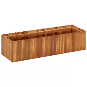 image of Vidaxl Garden Raised Bed 100X30X25cm Solid Acacia Wood