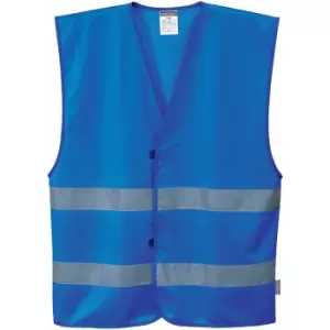 Image of Portwest F474 - Royal Blue Sz L/XL Hi-Vis Iona Safety Vest Visibility Reflective - Royal Blue