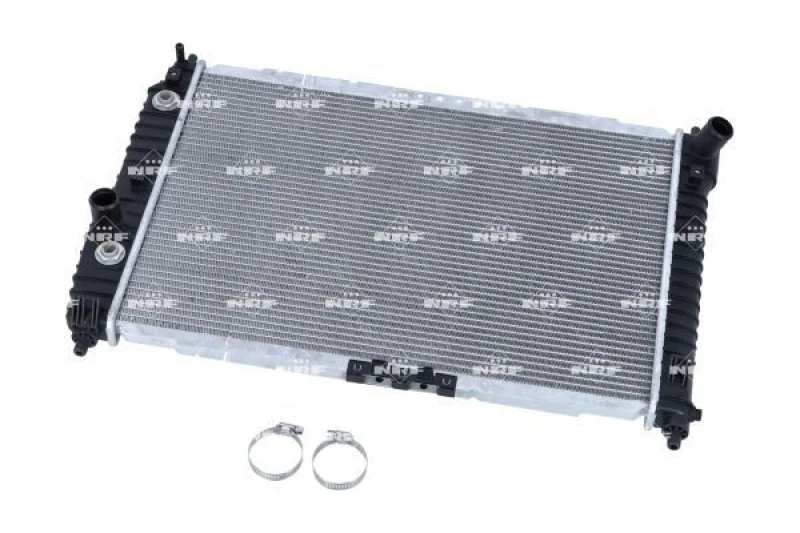 Image of NRF 53639 Engine radiator EASY FIT Brazed cooling fins, Aluminium, with mounting parts Aluminium Radiator,engine cooling (470)