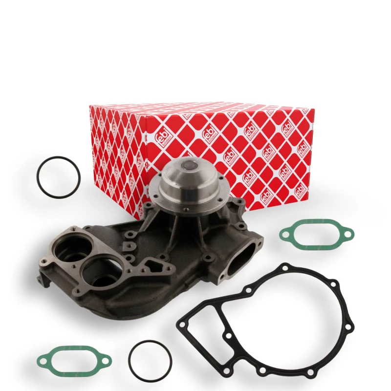Image of FEBI BILSTEIN 35573 Water pump Grey Cast Iron, with gaskets/seals Grey Cast Iron Water Pump (1260)