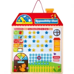 Image of Wooden Responsibility Chart