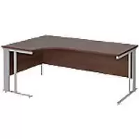 Image of Dams International Left Hand Ergonomic Desk MCM18ELSW 1,800 x 1,200 x 725 mm