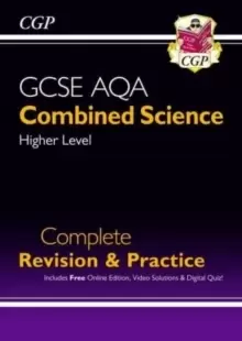 Image of New GCSE Combined Science AQA Higher Complete Revision & Practice w/ Online Ed, Videos & Quizzes