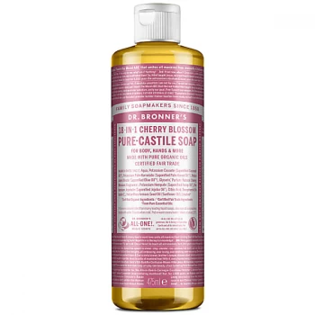 Image of Dr. Bronner's Cherry Blossom Pure-Castile Liquid Soap - 475ml