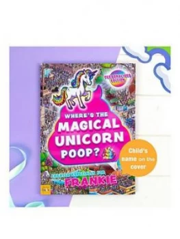 Image of Personlised Where'S The Magical Unicorn Poop Book