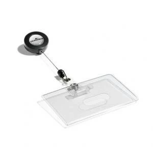 Image of Durable Enclosed Proximity Security Name Badge holder 54x85mm