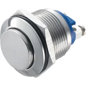 Image of R-TECH 524584 19mm Vandal Resistant Switch 36VDC 2A Raised St/Stee...
