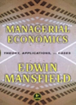 Image of Managerial Economics by Edwin Mansfield Hardback