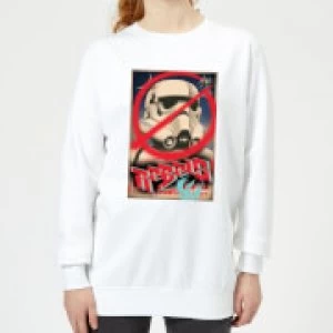 Image of Star Wars Rebels Poster Womens Sweatshirt - White - 3XL