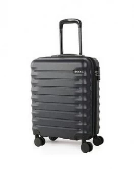 image of Rock Luggage Synergy Carry-On 8 Wheel Navy Suitcase