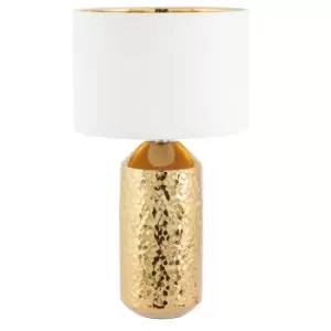 image of Textured Ceramic Table Lamp