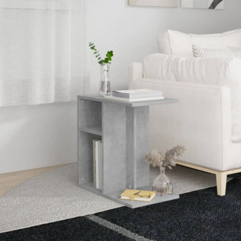 Image of VIDAXL Side Table Concrete Grey 50x30x50cm Engineered Wood Vidaxl 8720286586464