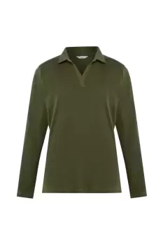 Image of Wrinkle Free Long Sleeve Jersey Polo Shirt