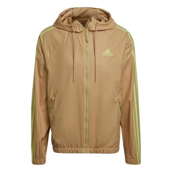 adidas BSC 3-Stripes Wind Jacket Mens - Beige Tone / Beige Tone / Puls