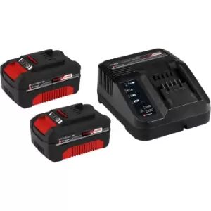 image of Einhell Genuine Power X-Change Cordless Battery Charger and Batteries 3ah 3ah