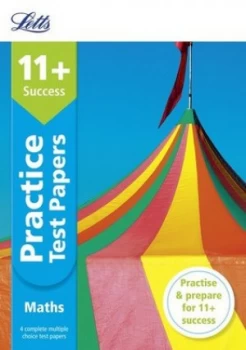 Image of 11+ maths practice test papers by Letts 11+