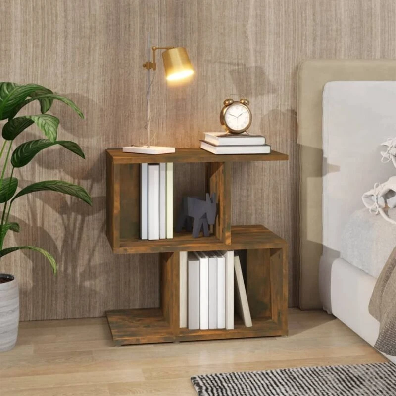 Image of VIDAXL Bedside Cabinet Smoked Oak 50x30x51.5cm Engineered Wood Vidaxl 8720286955833