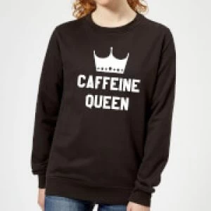 image of Caffeine Queen Womens Sweatshirt - Black - 4XL