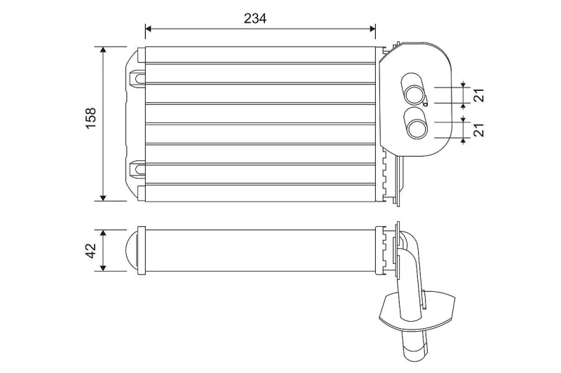 Image of Heater matrix VALEO 811518
