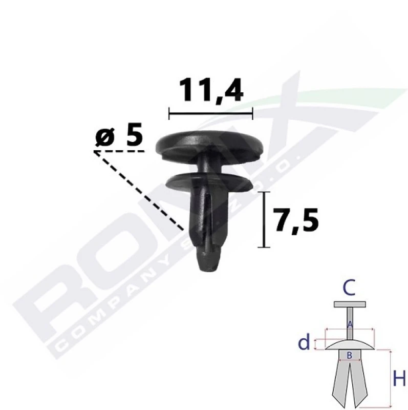Image of ROMIX Trim clip ROMIX C70858