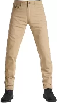Image of Pando Moto Robby Cor 01 Motorcycle Jeans, beige, Size 30, beige, Size 30