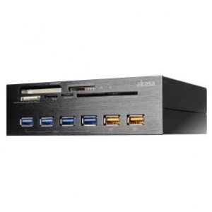 Image of Akasa AK-HC-07BK Internal USB 2.0 eSATA Black card reader