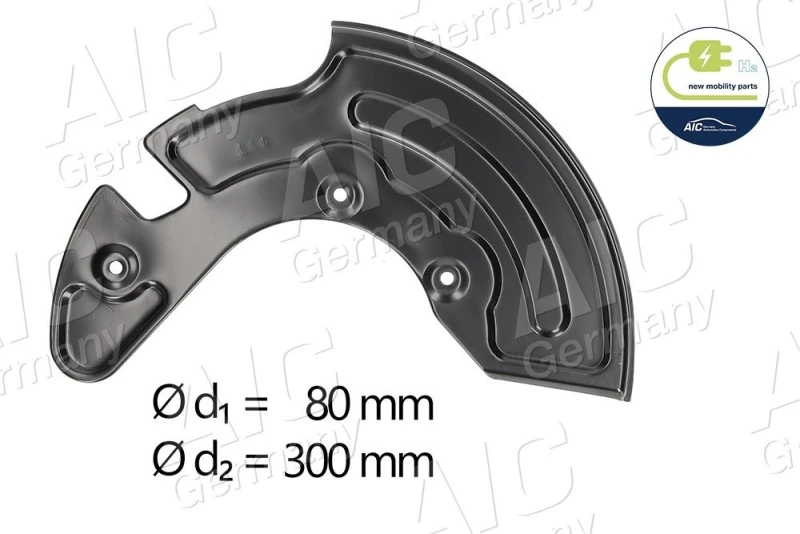 Image of Brake disc backing plate AIC 55542