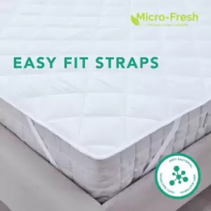 image of Assura Sleep Seersucker Topper With Micro-fresh Double