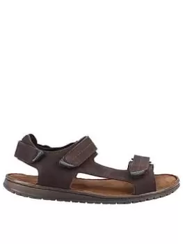 Hush Puppies Neville Quarter Strap Sandal, Brown, Size 11, Men