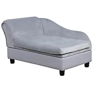 Image of PawHut Pet Sofa Light Blue 450 mm x 760 mm x 415 mm