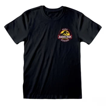 image of Jurassic Park - Park Ranger Unisex Small T-Shirt - Black