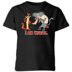 image of I Am Weasel Characters Kids T-Shirt - Black - 11-12 Years