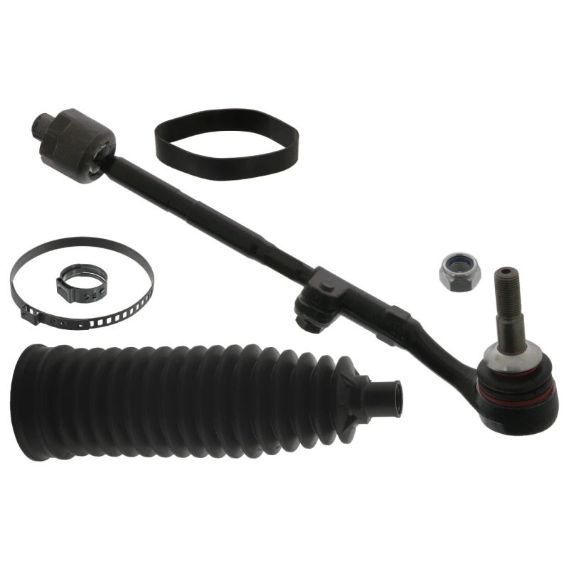 Image of FEBI BILSTEIN 43508 Tie Rod Front Axle Right, with bellow Rod Assembly (284)