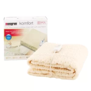Image of Beurer Monogram Electric Blanket Cream