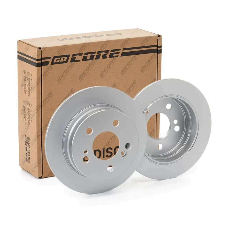 Image of goCORE GCH20214 Brake disc Rear Axle, Solid, Cast Iron, Coated, with bolts/screws Cast Iron Brake Disc (82)