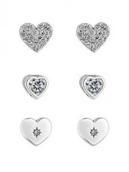 image of Jon Richard Heart Multi Pack Earrings